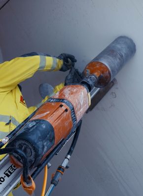 Betontrennung Leis Kernbohrung mit profi Werkzeug